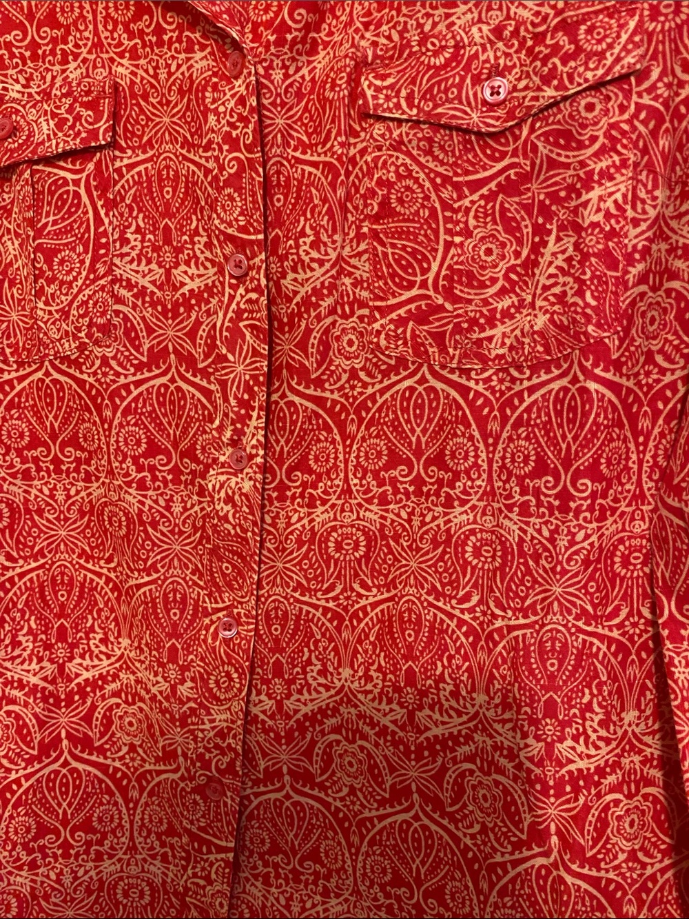 Bit & Bridle Red Printed Button-Down Shirt - Picture 3 of 7
